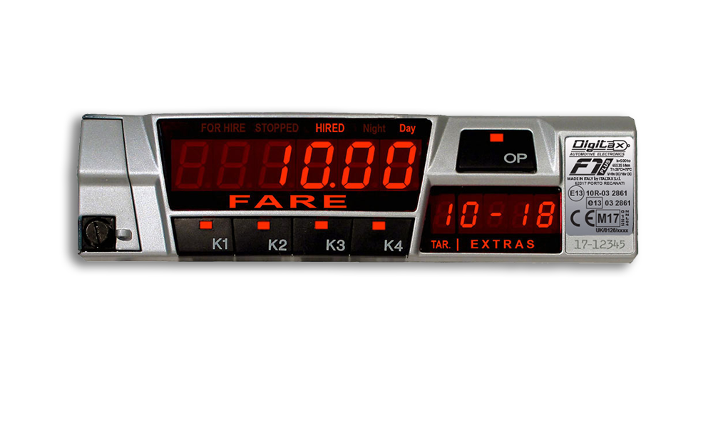 digitax taxi meter user manual